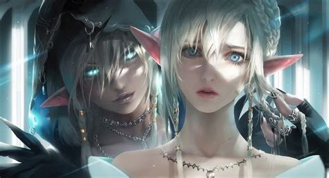 original characters elven sakimichan women   viewer