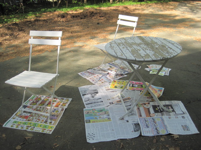 Repainting outdoor wood furniture | Yikes Money