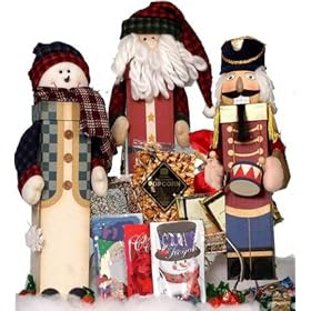 Santa Claus Gift Box of Christmas Holiday Treats - Gift Basket