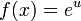 f(x)=e^u