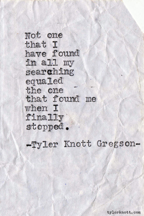 Typewriter Series #164 by Tyler Knott Gregson