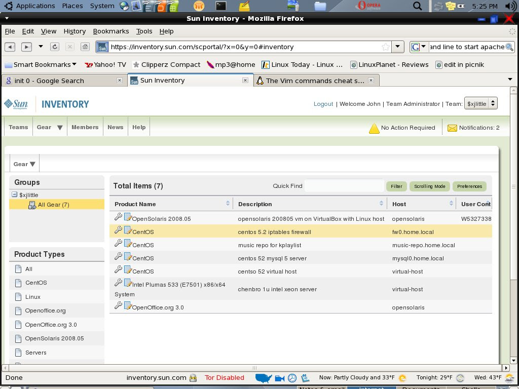 Inventory tracking with the Sun Inventory Application ...