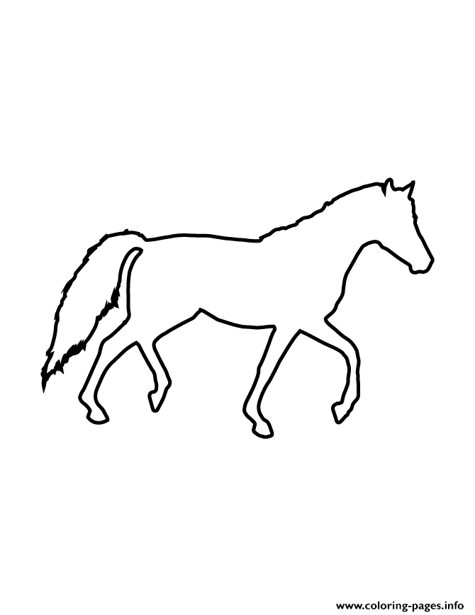 Horse Stencil 947 Coloring Pages Printable