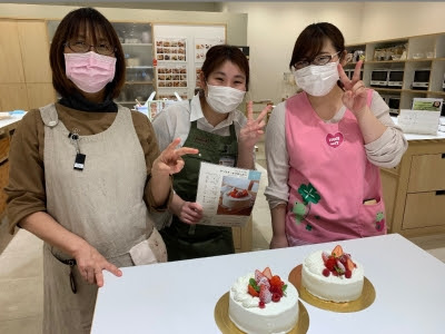 いちごのショートケーキ お知らせ Abcイオンモール旭川クッキングスタジオblog