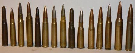 Ammunition for military rifles, sniper rifles and machine guns