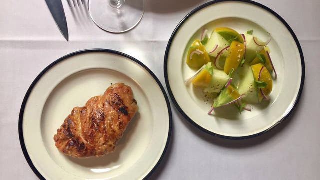 Bife con ensalada de estación en Don Julio