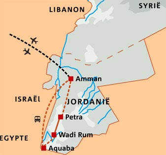 Map of Jordan