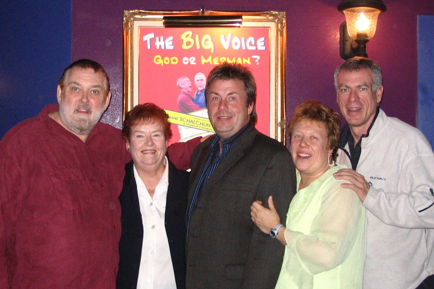 Jim, Janet, Brett, Karen and Steve at The Big Voice: God or Merman