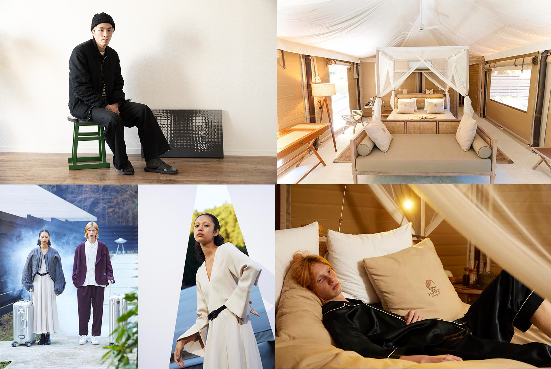 デザイナー 岡本ユウジがディレクションを手がけたkeikoku Glamping グランピングとufoをリンクさせ ミステリアスなファッション ストーリーを展開