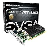 EVGA 01G-P3-1430-EL Grafikkarte (NVIDIA GeForce GT 430, 1GB, DDR5 Speicher, Mini-HDMI, DVI, VGA)