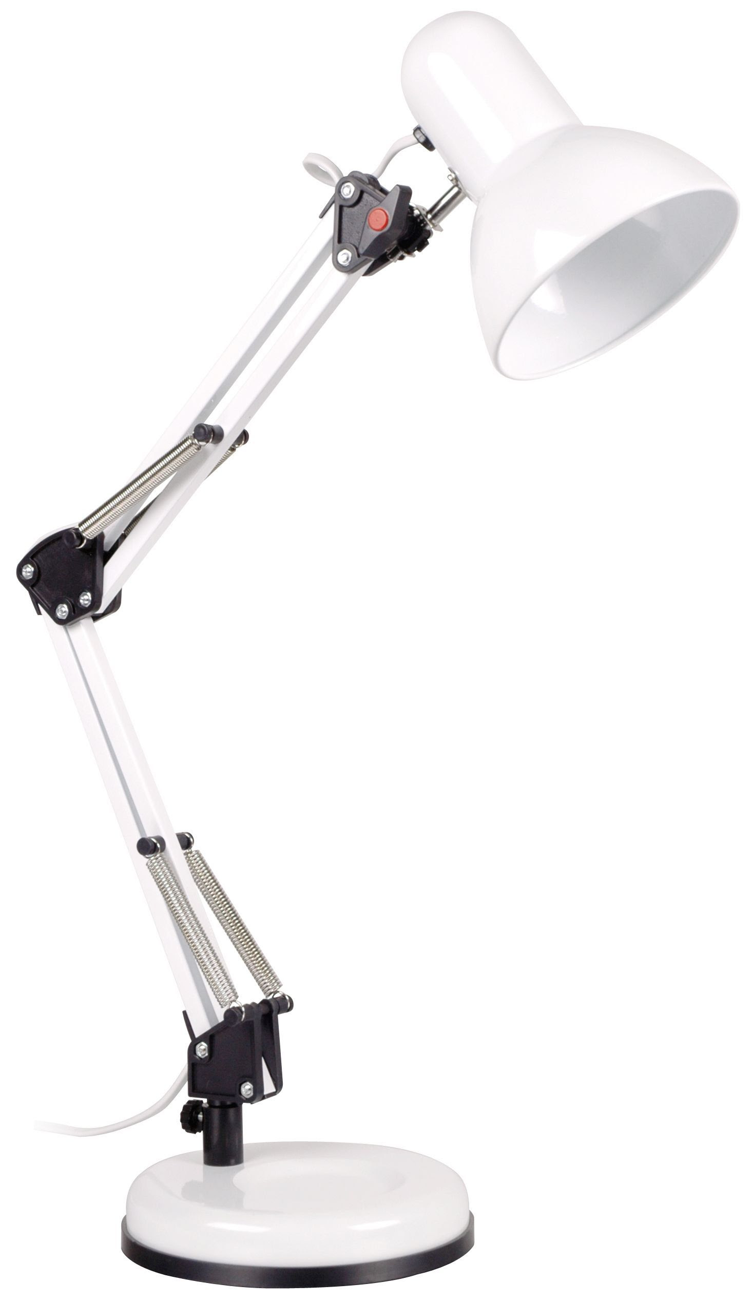 white adjustable desk lamp departments diy at b&q