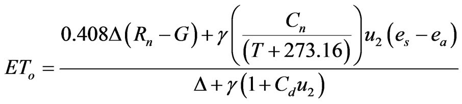 m reference formula semi of Evaluation in coefficient a equations pan arid