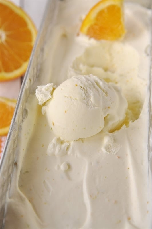 No Churn Orange Ice Cream No Churn Orange Ice Cream