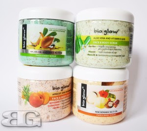BIO GLOW FACE BODY SCRUB CREAM APRICOT ARGAN SHEA ...