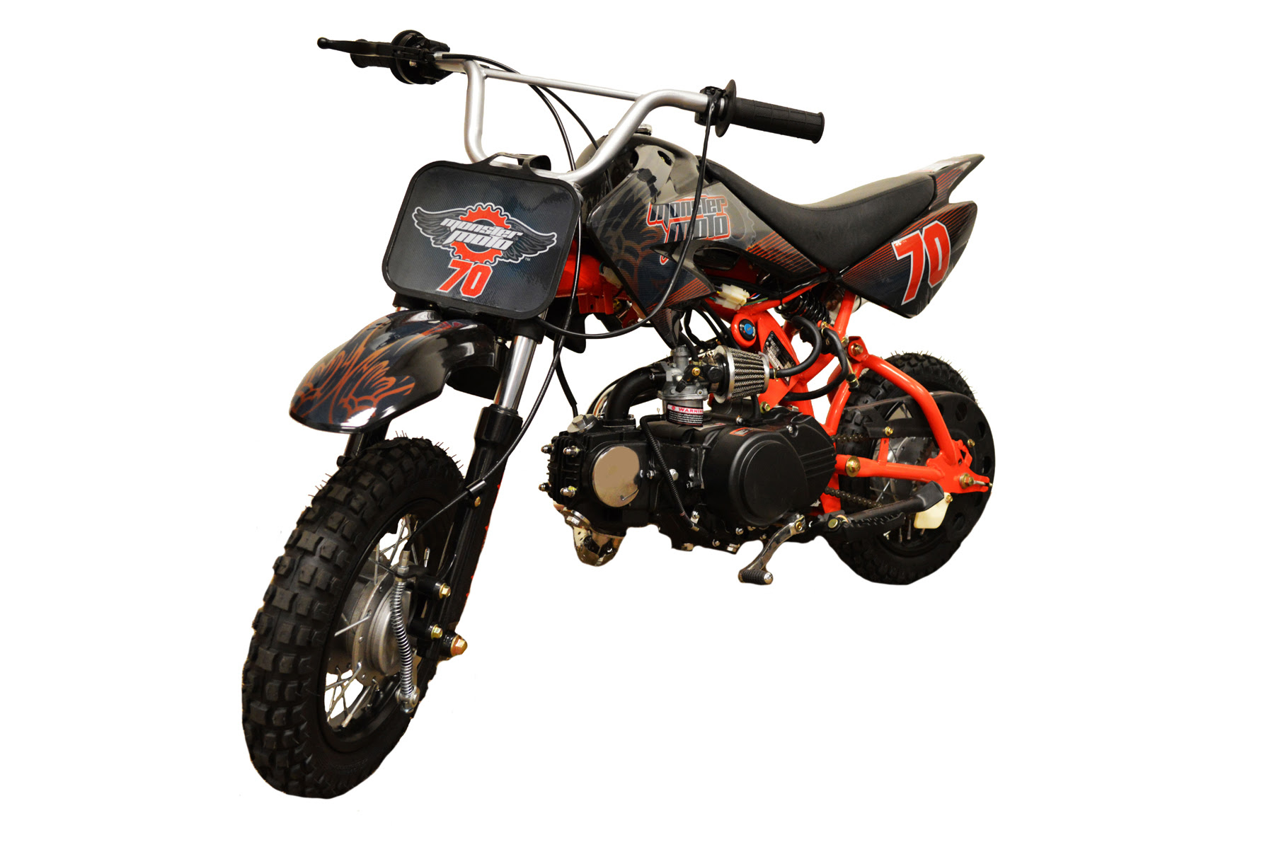 Monster Moto MM X70F 70cc Gas Bike in Red Monster Moto MM X70F 70cc Gas Bike in Red