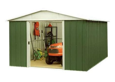 yardmaster geyz apex metal garden shed  shed