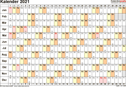 Kalender 2021 Excel - Kalender Plan