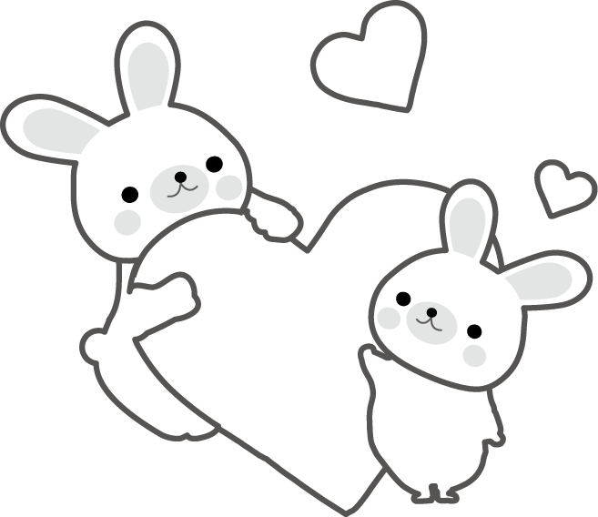 かわいいイラスト 無料イラスト フリー素材 うさぎ