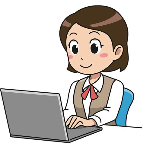 student working   laptop clipart   transparent png