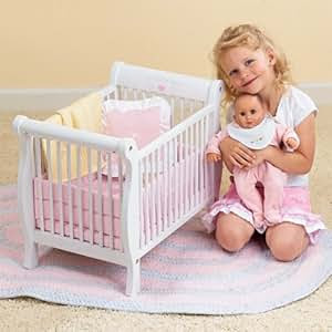 Amazon.com: My Twinn Baby Doll Wooden Crib: Toys & Games
