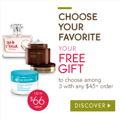 Get a Free Gift with any purchase.