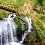 Foto de Alemania con niños, cascada de Triberg