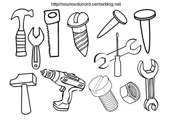 Coloriage Outils