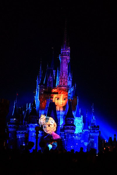 島々模様 初心者向け 東京ディズニーランド ワンスアポンアタイム シンデレラ城のプロジェクションマッピング の撮影