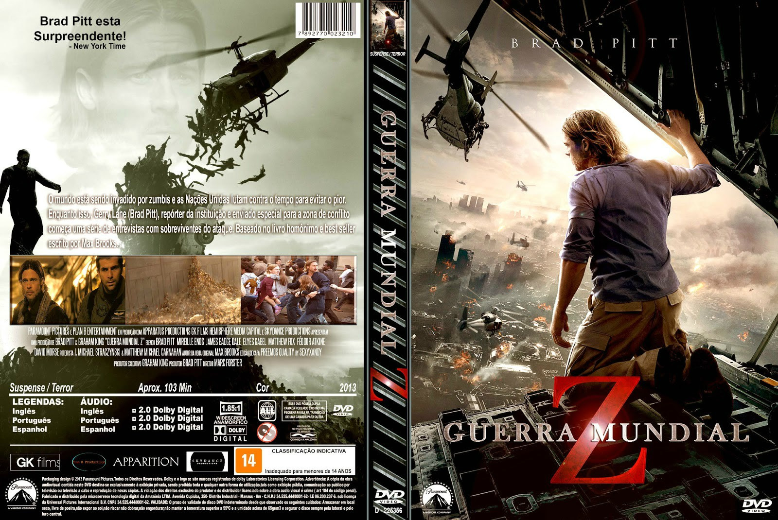 Guerra Mundial Z (World War Z 3D) Torrent BluRay 3D 1080p - Dual Áudio