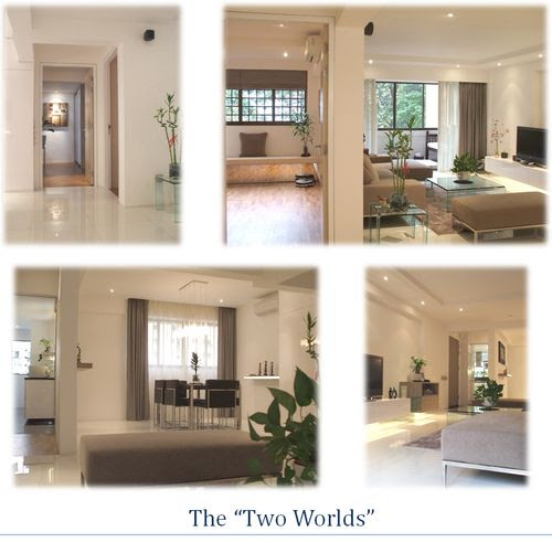 The Two Worlds - Split Images of Different Areas in Reiki Sanctuary