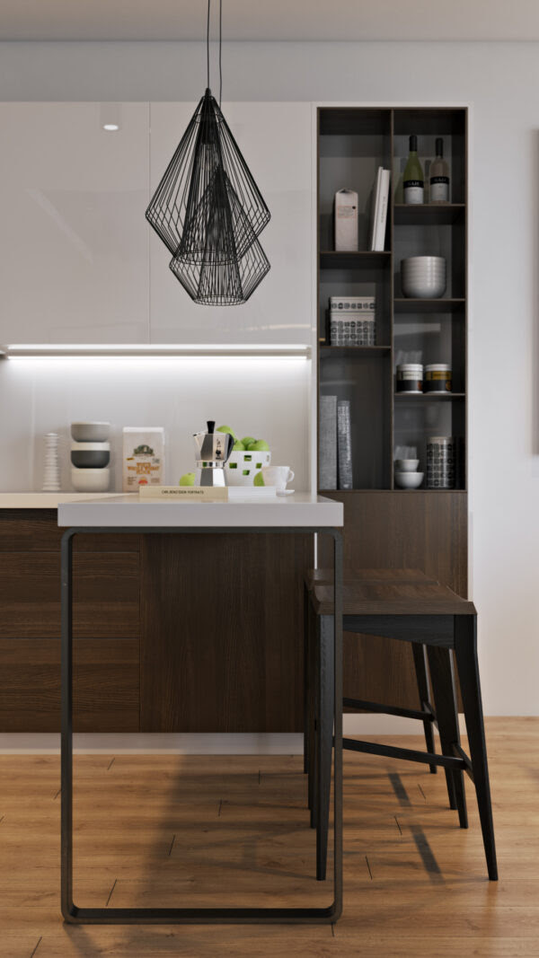 black-wire-light-fixture