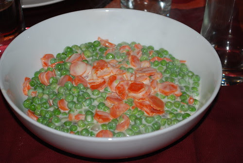 Thanksgiving 2009: Creamed Peas and Carrots