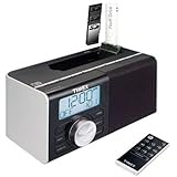 Timex TM80 Dual Alarm Clock Radio for FlashDrive & SD Card or any iPod, MP3, CD or Cassette Audio Player Using the Line-In Audio Jack with Full-function Remote Control