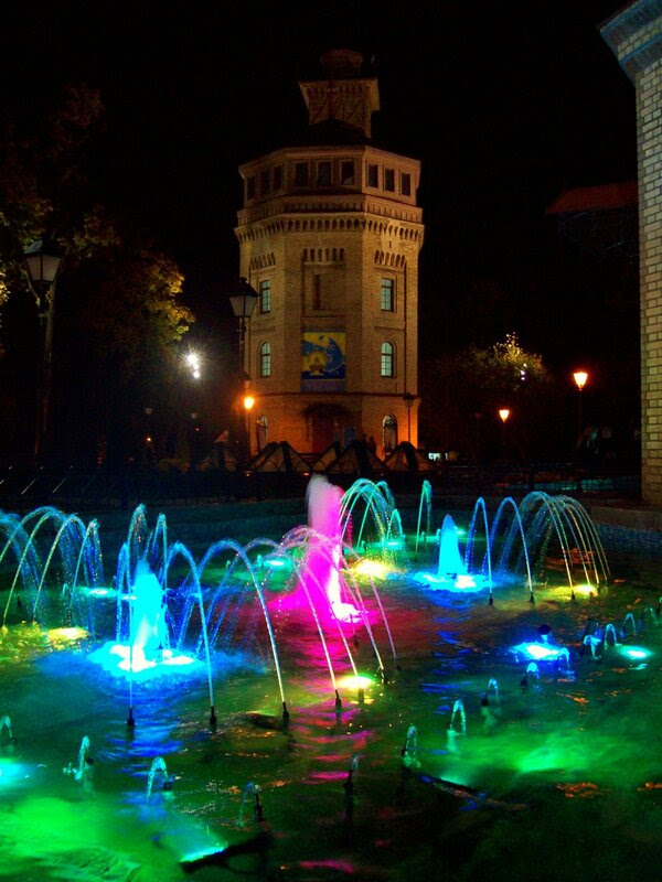 Светомузыкальный фонтан перед Музеем воды