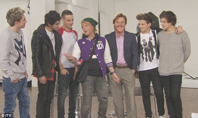 Doing the rounds: The boys looked more than happy to meet the pair before realising they had been pranked