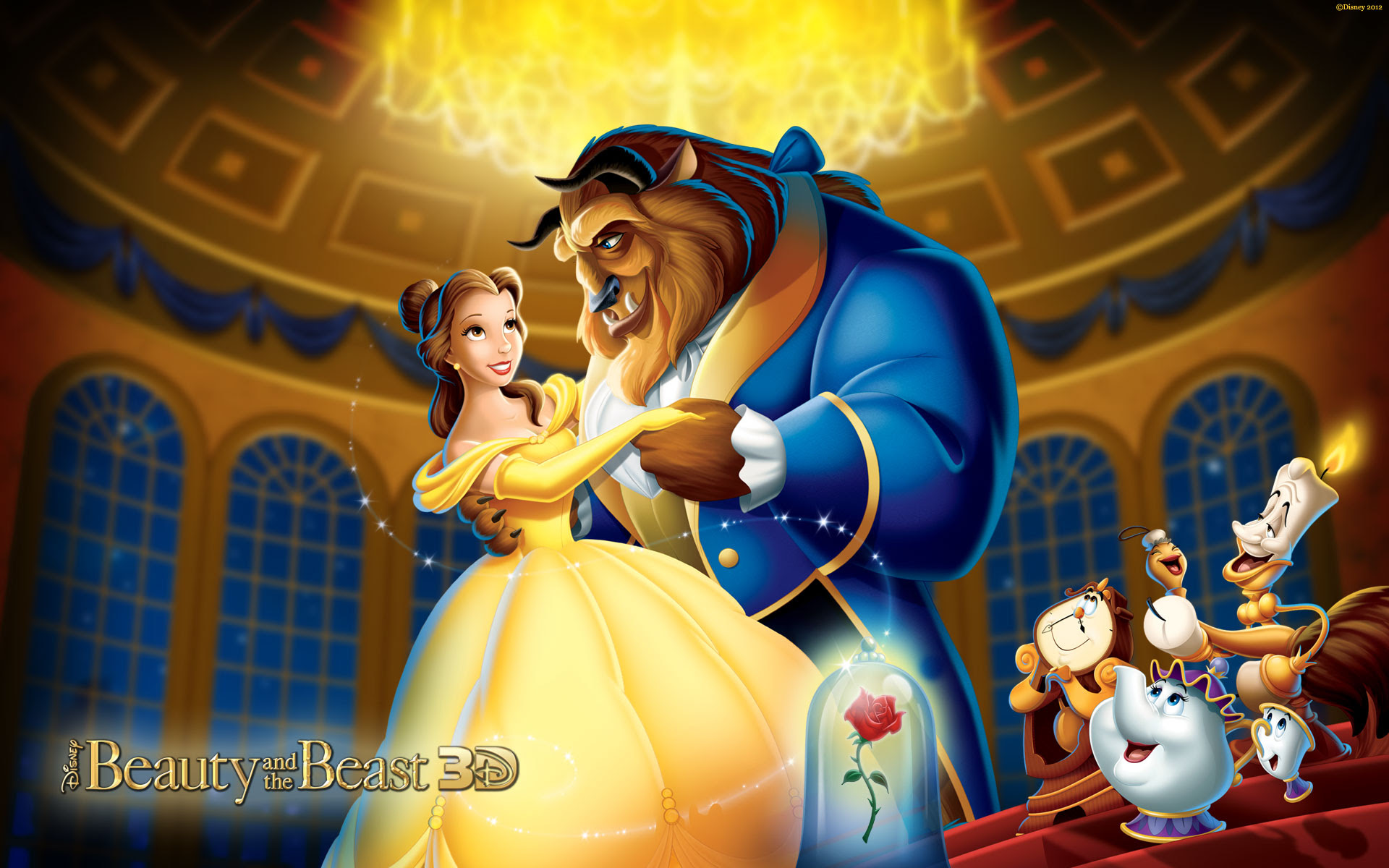 Beauty And The Beast 3d ディズニープリンセス 壁紙 ファンポップ