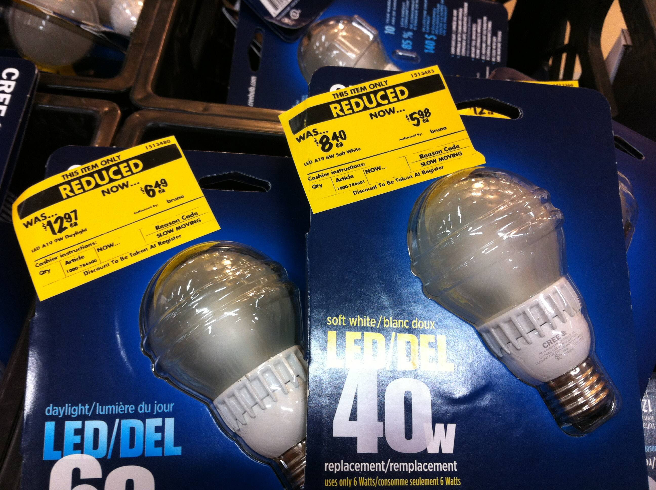 Home Depot] Cree A19 LED bulbs $0 98 $1 49 after energy rebate