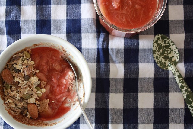 Rhubarb compote