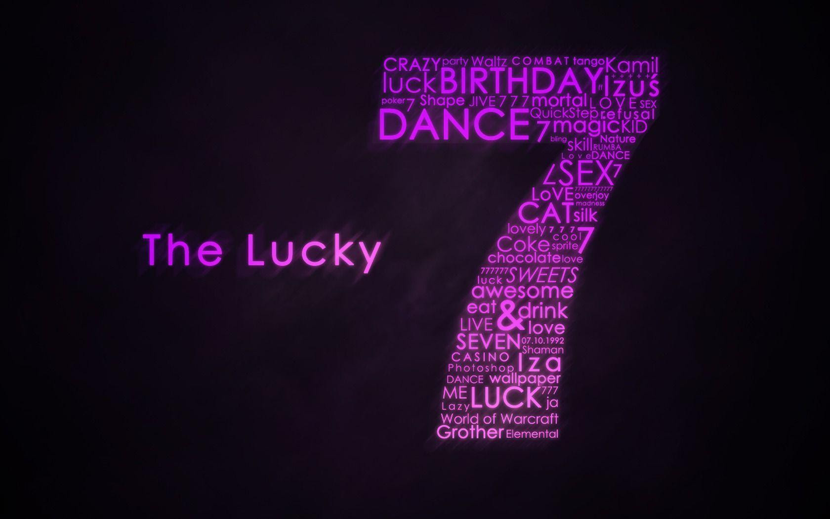 What is the luckiest number in the universe - God took seven days to create the world