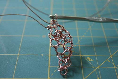 Crochet Metal Leaf :: Step Two