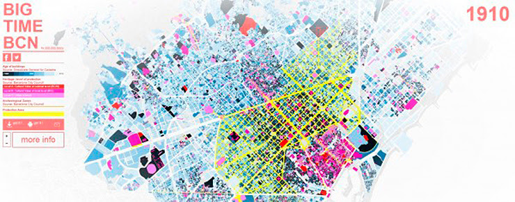 Mapa interactivo historia barcelona