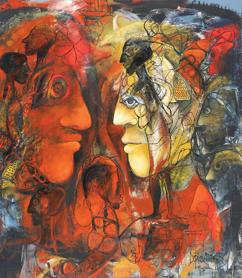 Vicente Dopico-Lerner, Glory and Madness, 2004-2005, oil on canvas, 55” x 68.” Photo: Antonio Vanni.