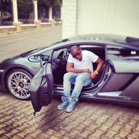 Picture Of Ice Prince Flaunting His Lamborghini In Abuja ...