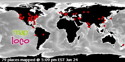 Locations of Site Visitors