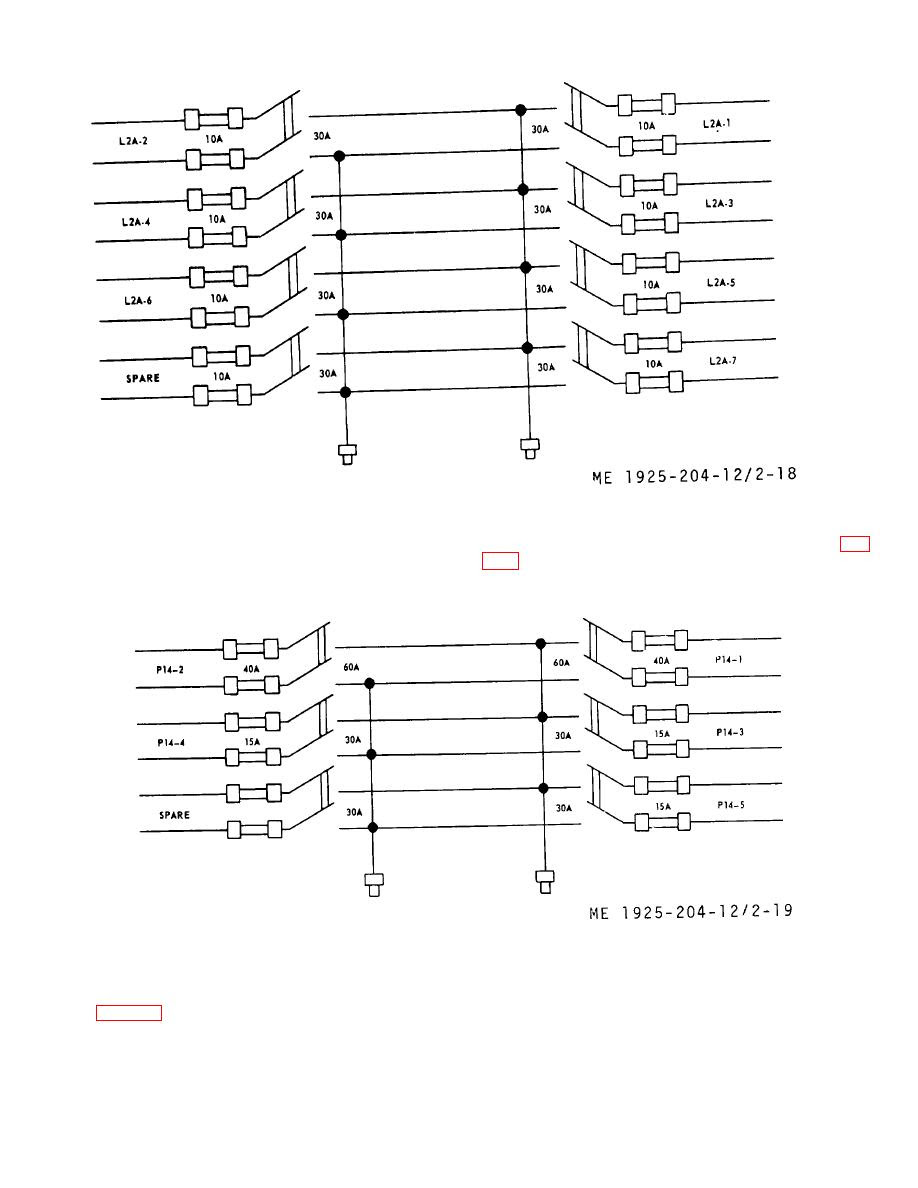 Figure 2-18. Pilothouse lighting control panel wiring diagram.