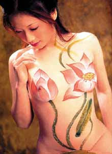Chinese Body Painting Picture