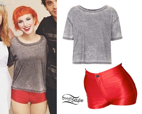 Hayley Williams: Burnout Tee, Disco Shorts