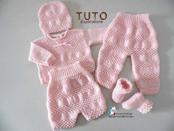 Fiche Tricot Bebe Explications Tricot Layette Tuto