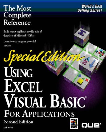 Using Excel Visual Basic for Applications, Special EditionBy Jeff Webb