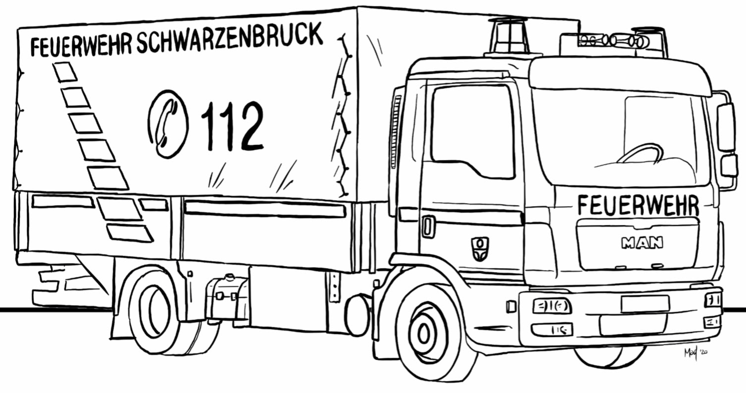 Feuerwehr Schwarzenbruck für Daheim - Ausmalbilder für ...